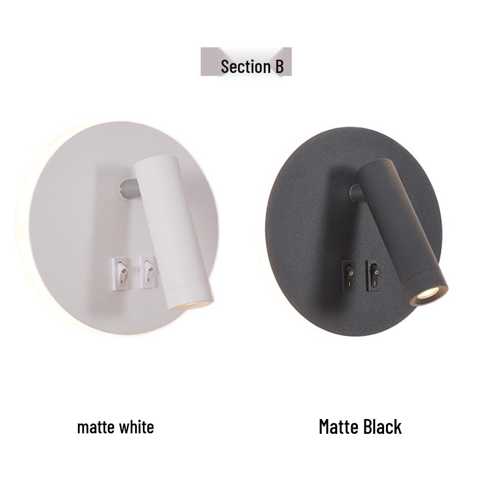 Multicolor LED Wall Lamp with Rotatable Head - Modern Atmosphere Spotlight for Bedroom