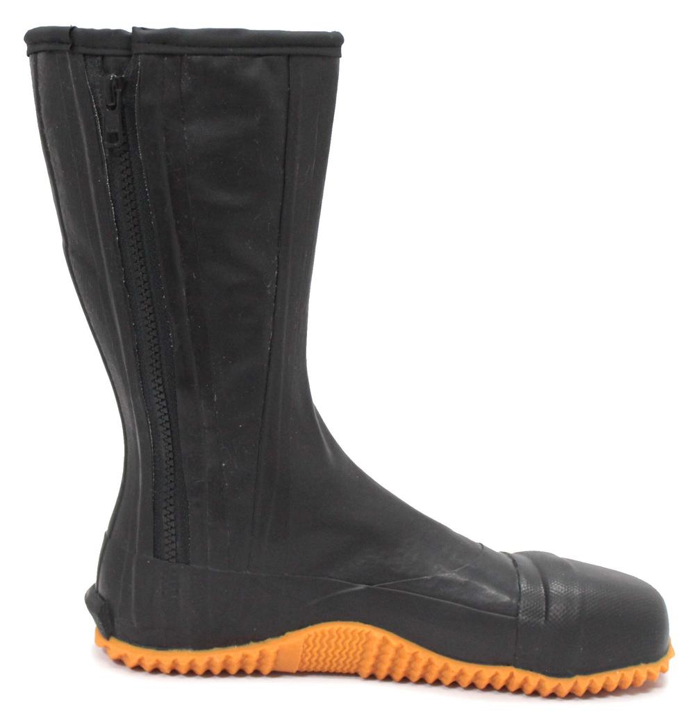 RIKIO H GT-02S Herren Wasserdichte Untertage-Arbeitsstiefel mit Seitenreißverschluss, Mesh-Material und Stahlkern, Schwarz, Größe S