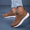 Women's Casual Lace-Up Sneakers - Comfortable Round Toe Low-Top Shoes