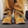 Martin Boots Thick-soled Tooling Boots 2025 New High-top British Style Retro Medium-top Men's Rhubarb Boots 2278-J