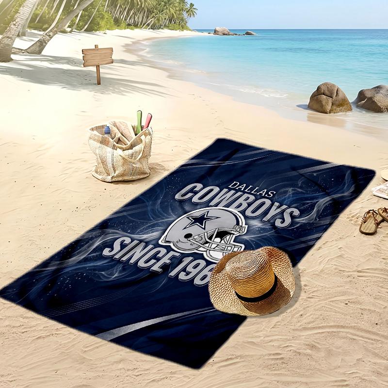 Asciugamano da Spiaggia Stampa Dallas Cowboys Morbido Portatile Asciugatura Rapida?Asciugamano Asciutto Per Piscina Vacanza Estiva Sport all'Aperto