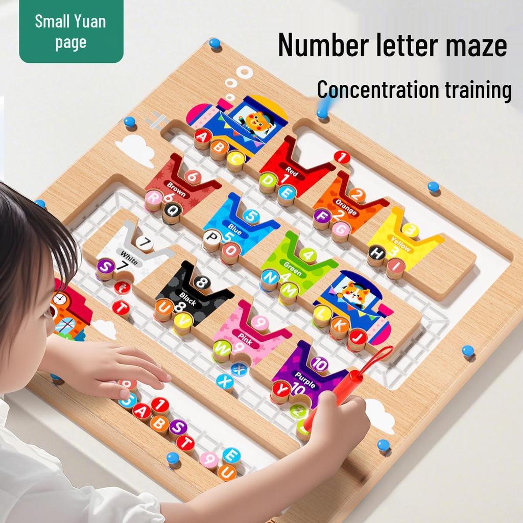 Cross-border Kids' Magnetic Counting Maze Toy for Early Learning