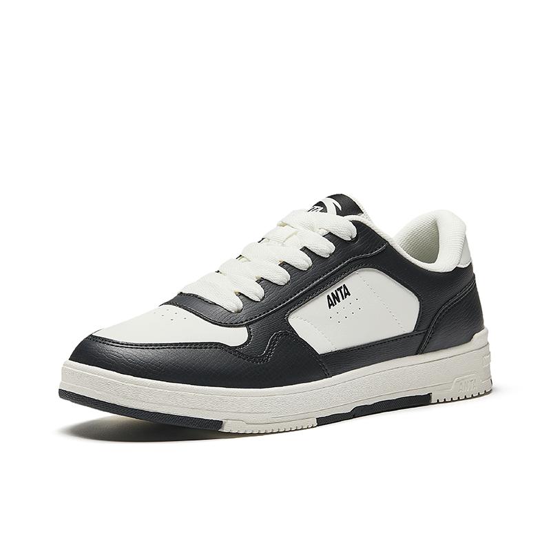 Anta Sports Casual Non-Slip Wear-Resistant Breathable Low-Top Skate Shoes Men sneaker White Black 912518008-5