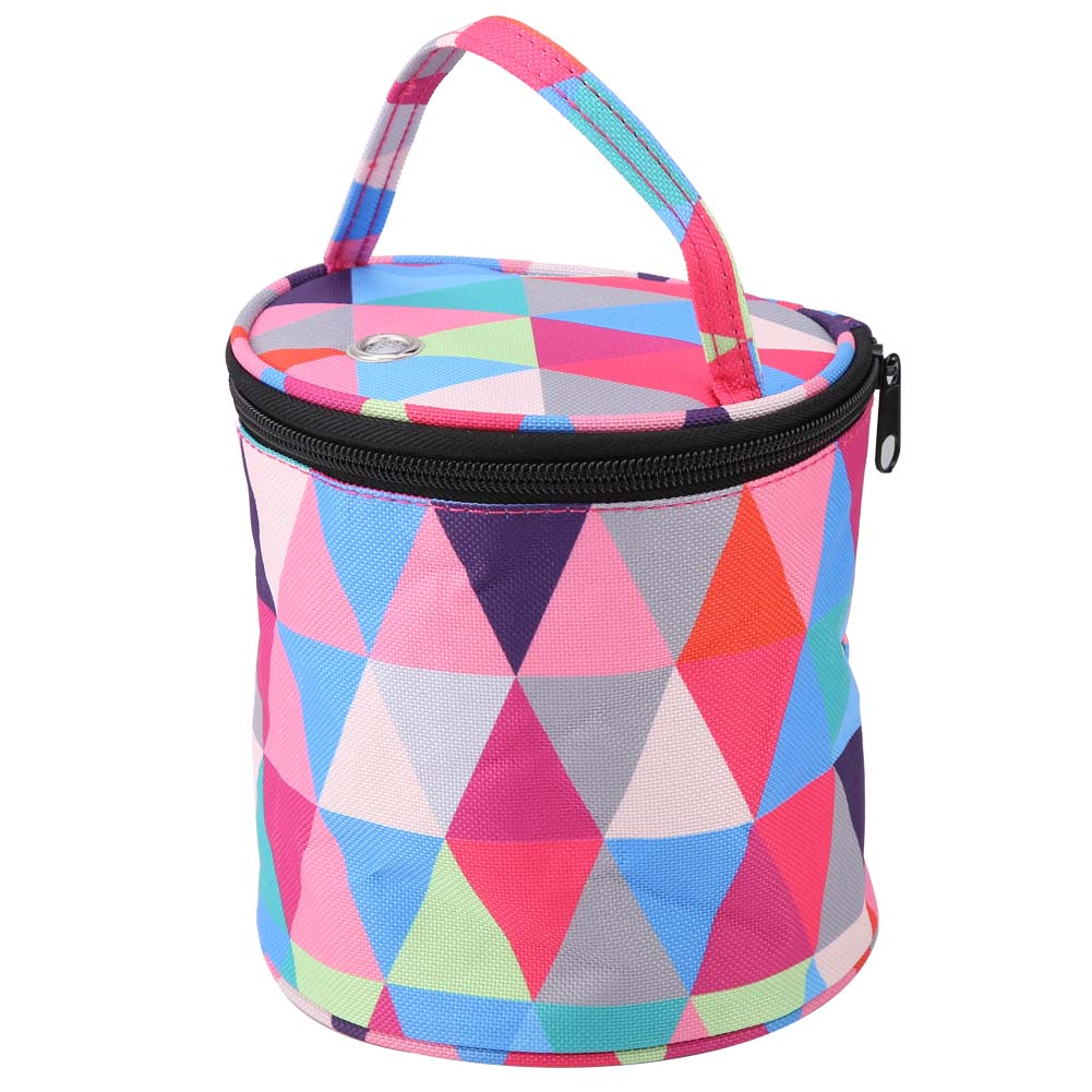 Knitting Bag Storage Bag for Tool Wool Swter Crochet  Storeroom(Multi Color Round S)