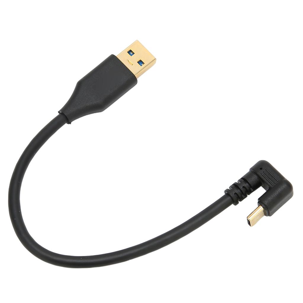 USB Cable 5Gbps USB 3.0A Male AMC To TypeC U Type Elbow ABS Data Cable for Charging Data Synchronization(1m 3.3ft )
