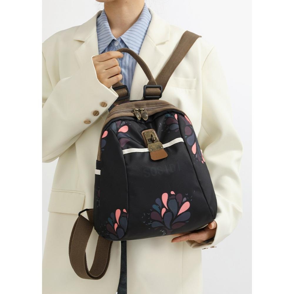 Zaino stampato alla moda nuovo zaino leggero zaino da viaggio scolastico multifunzionale di grande capacità