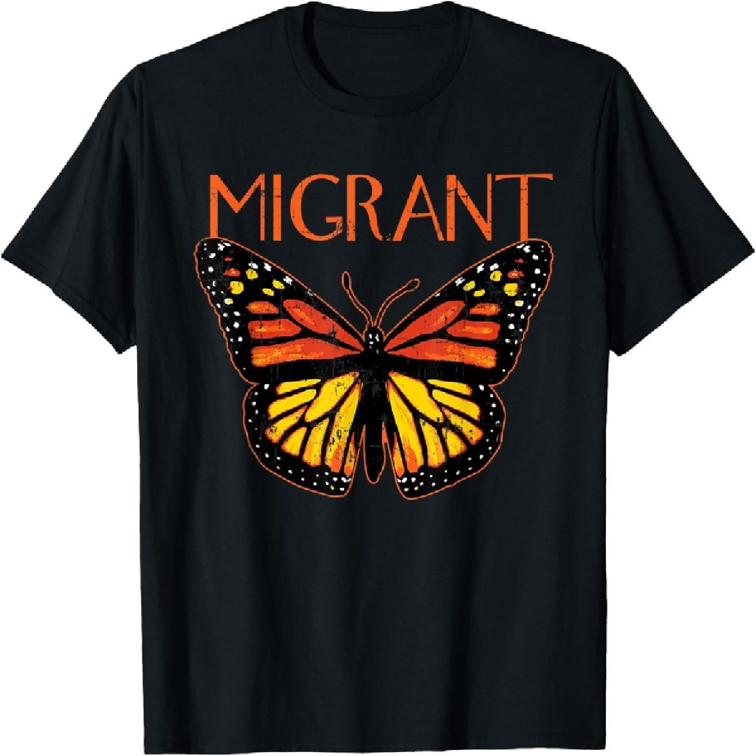Monarch Butterfly Migration Funny Butterfly Lover Women Gift T-Shirt XXXXXL разноцветный