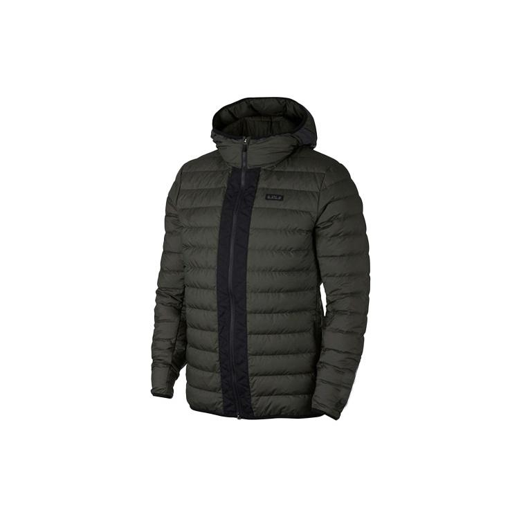 Nike LeBron James Athleisure Casual Sports Stay Warm hooded down Jacket Dark Green Men s 927217-355 S