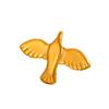 Minimalist 18K Gold Color Plated Angel Wings Peace Dove Wings Open Rings Trendy Waterproof Stainless Steel Jewelry