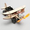 New 1 Set Wood Puzzle Games DIY Airplane Science Toys Children Educational STEM Kits Technologia Experimental Tool School Supply
