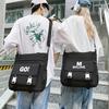 Men's Shoulder Bag Women's Letter Print Handbag Student Class Crossbody Bag