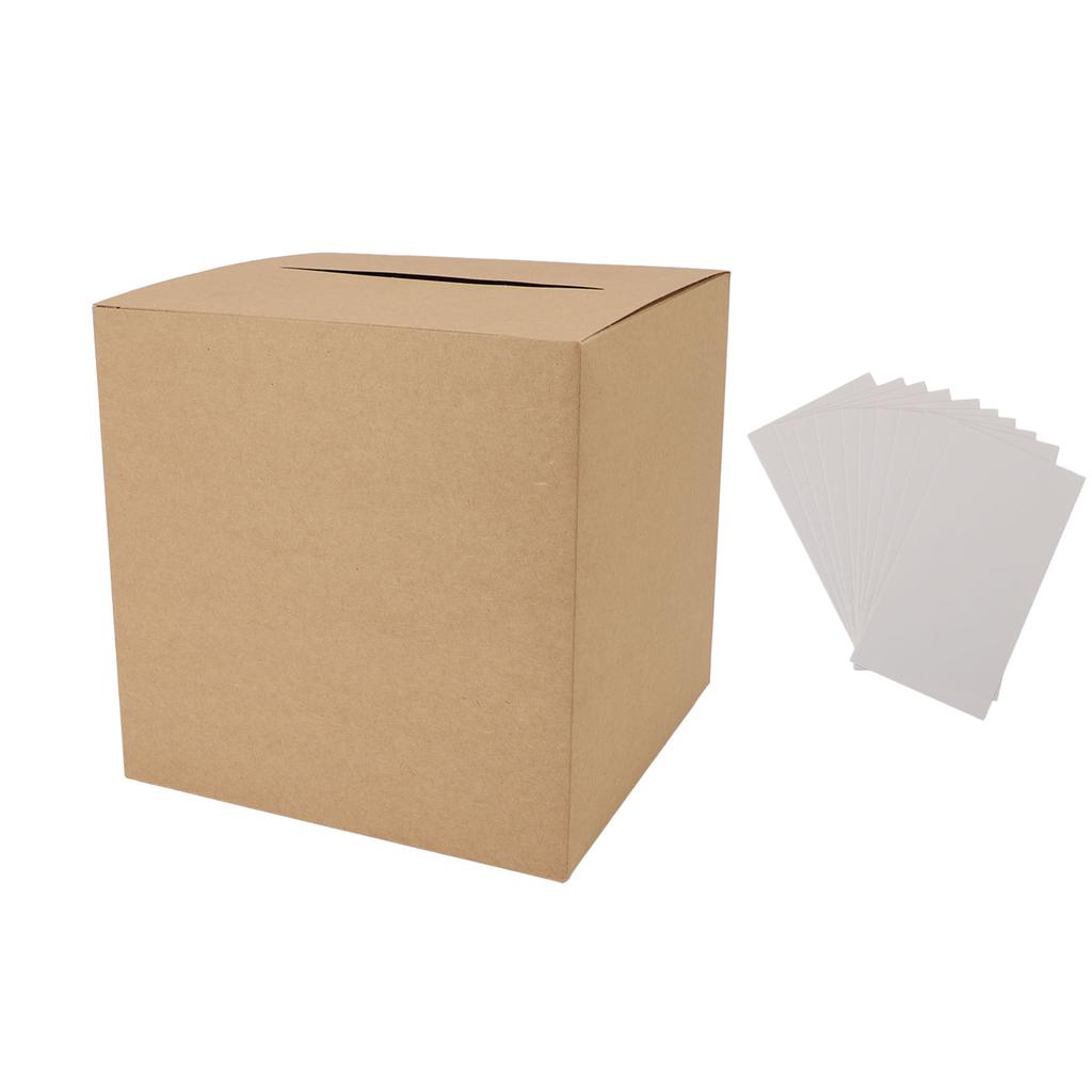 Wedding Card Box Paper Multifunctional Gift Card Receiving Box for Baby Showers Birthdays