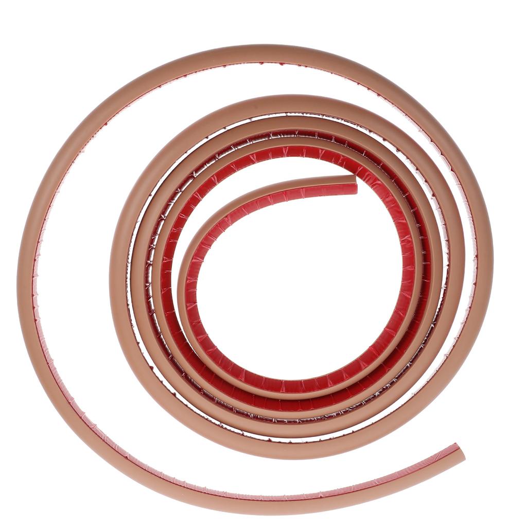 3 Meter Peel and Stick Quarter Round Molding Trim Flexible PVC Baseboard Trim for Walls Floors Stairs Bathtub Curved Surfaces