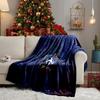 France Football Emblem Throws Blanket Flannel Blankets Plush for Couch Bed Gifts for Men Women Travel picnic blanket Christmas fan gifts
