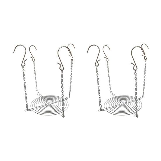 Adjustable Planter Insert for Tall Large Pots 3–10.3" Pot Riser with Chains And Hooks Stainless Steel Hanging Pot Filler for Indoor Outdoor Wedding