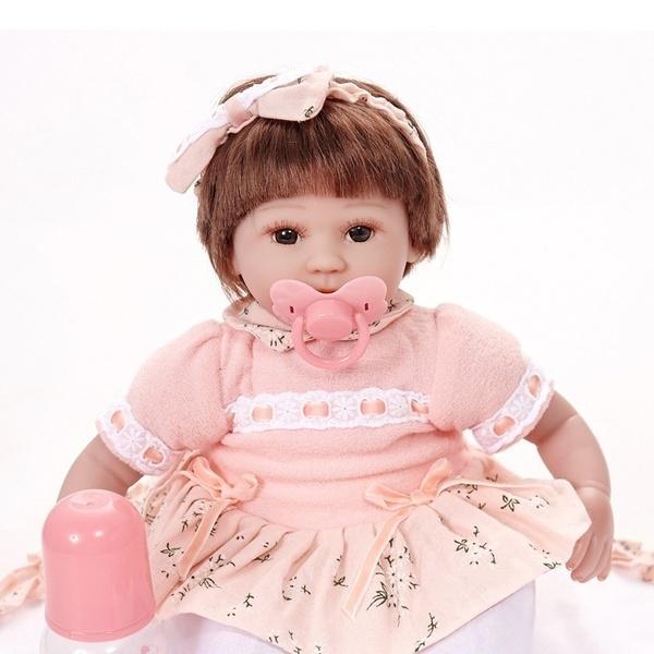 43cm New Born Baby Dolls Bebe Reborn Menina Children Best Gift Silicone  Reborn Baby Dolls