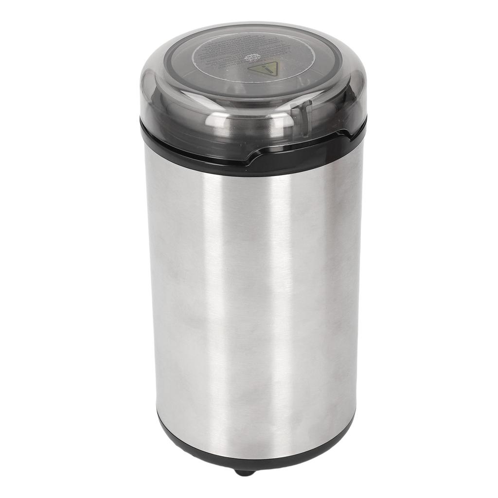 Elektrische Kaffeemühle 304 Edelstahlmesser Kaffeebohnen Mahlwerk 200W mit transparentem Deckel