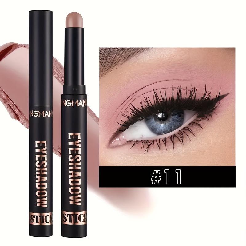 Lidschattenstift, wasserfester Lidschattenstift, lang anhaltender schimmernder Glitzer-Lidschattenstift, Pigment-Make-up-Lidschattenstift