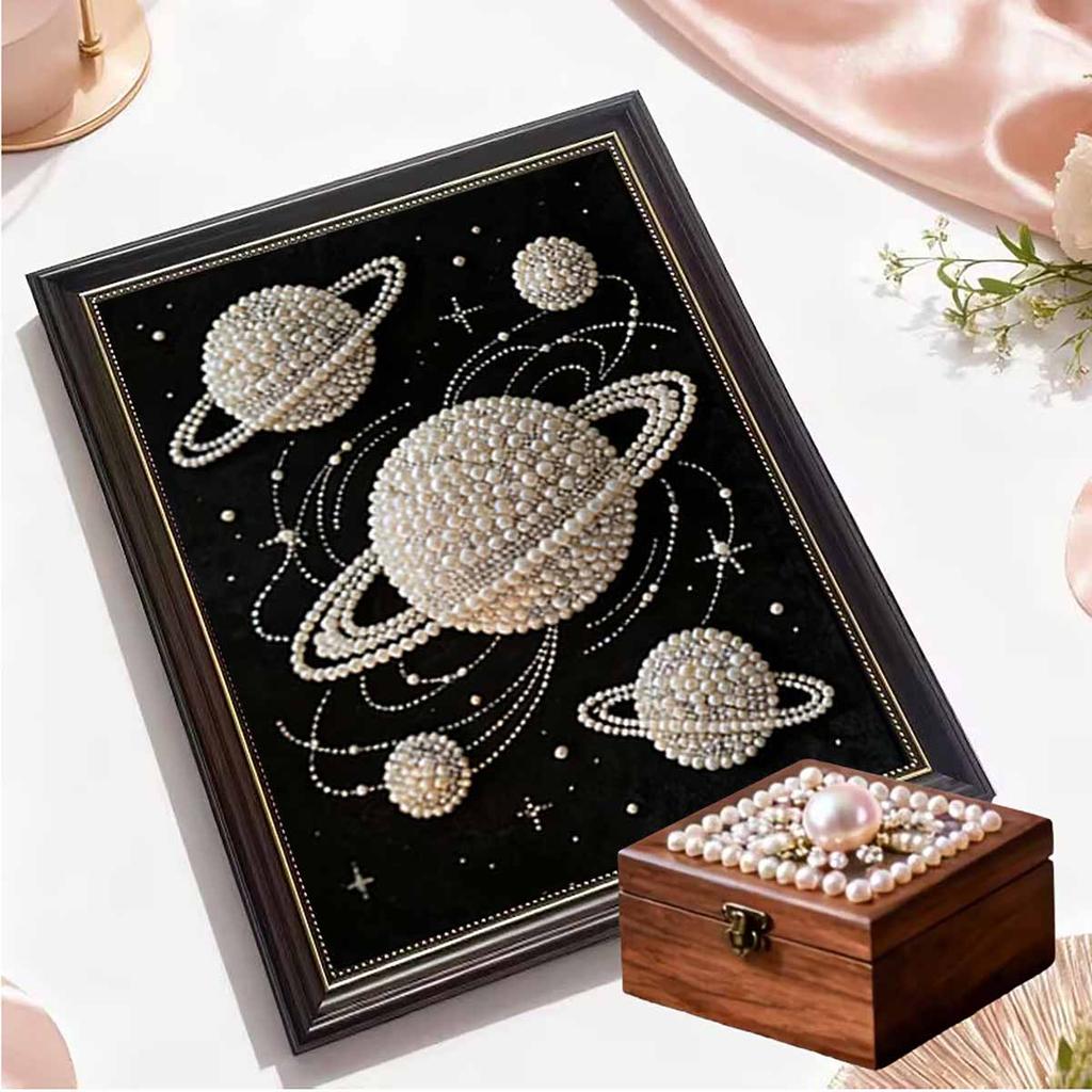 Pearl Planet DIY Diamond Art Kits 15.7x19.6inch Gem Art Diamond Painting Kits Without Frame for Adults Gift Idea Home Wall Decor