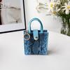 Light Luxury Trend Brand Serpentine Crossbody Lanyard Handbag Leather Wireless Bluetooth Headphone Cover for Airpods 4 3 2 1 Pro 1 2 Shockproof Case