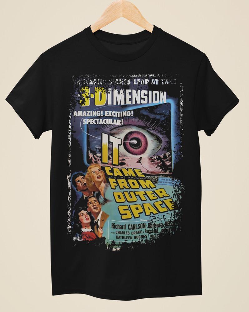 It Came from Outer Space (1953) - Movie Poster inspired Unisex Black T-Shirt Unisex T-Shirt XXL