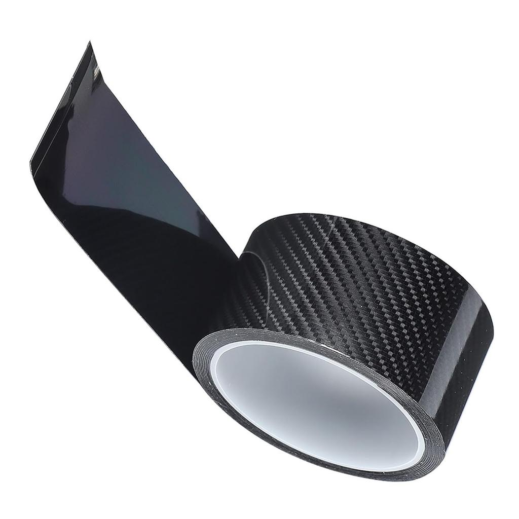 Carbon Fiber Strips Anti Scratch Carbon Fiber Protective Film Dry Carbon Fibre Detailing Wrap Tape Car Door Edge Guard Sticker Black Carbon Fibre