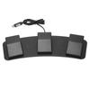 USB Triple Foot Pedal ABS Wide Application USB Triple Foot  Pedal for Factory Testing for Playing games for Zooming