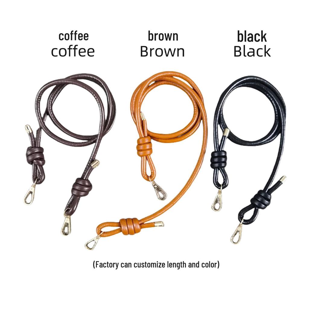 Versatile Adjustable PU Rope Woven Shoulder & Crossbody Bag Strap for Women