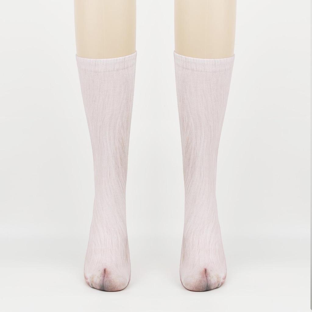 3D Animal Feet Simulation Socks: Funny Leopard Print for Adults & Kids