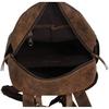 Handmade Vintage 100% Pure Buffalo Leather Backpack Rucksack Travel College Bag