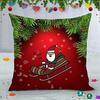 Set of 5 Cushion Covers 30.48  Cm Christmas Decorations Cushion Cover for Sofa  Xmas Theme Cushion Cover