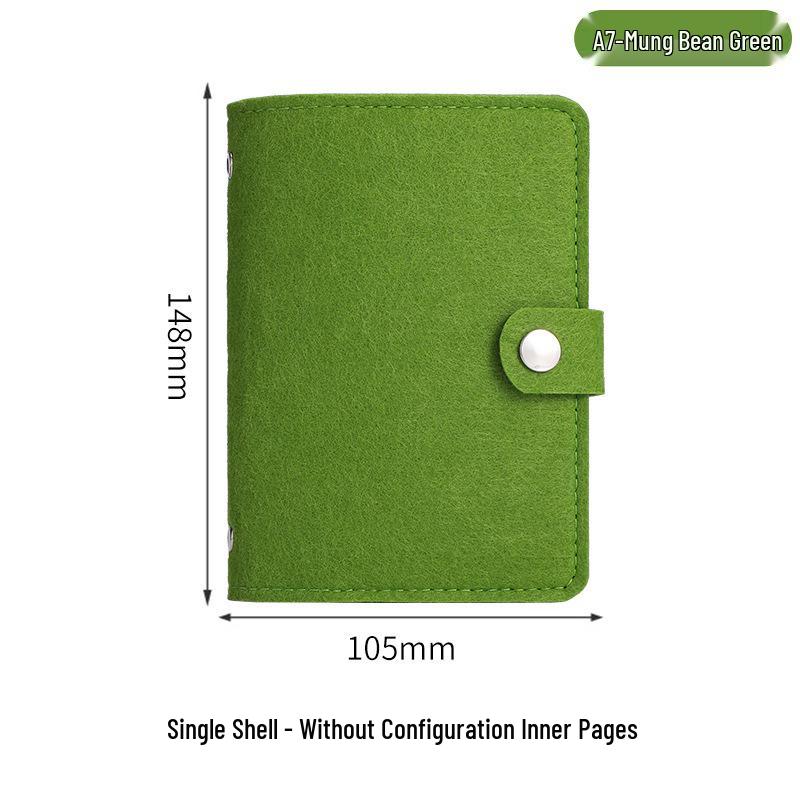 

A7 Felt Pocket Book: Portable, Stylish Notebook for Girls – Grid, Blank, and Lined for Financial Management Diary.
