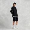 Kappa Gara Series Sports Casual High Elastic Zipper Hooded Waterproof UV Resistant Windbreaker Men Outerwear Black K0E32FJ43-990