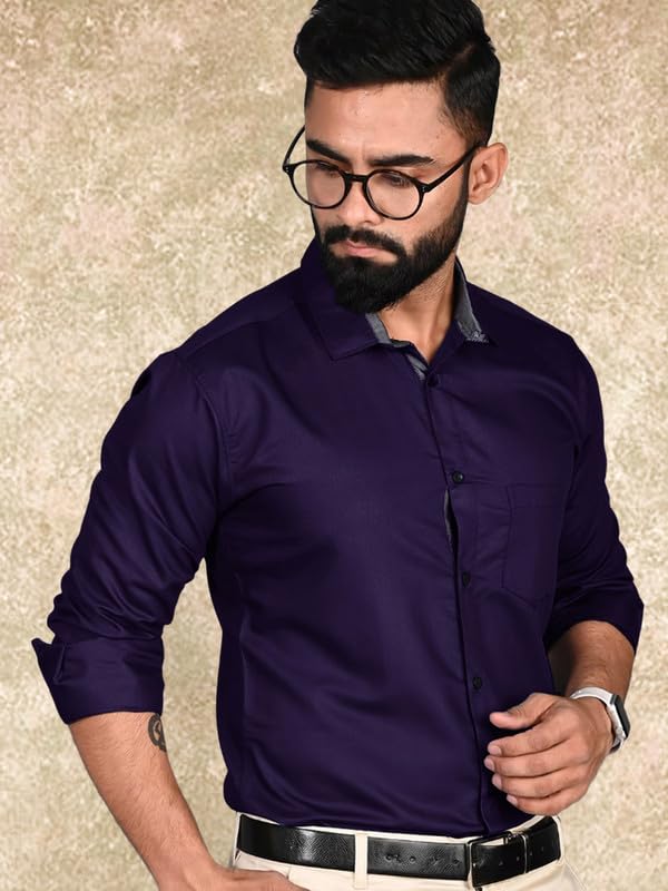 Tee Projekt Casual Shirt for Men Regular Fit Long Sleeve Shirt Suitable for Event Formal Wear