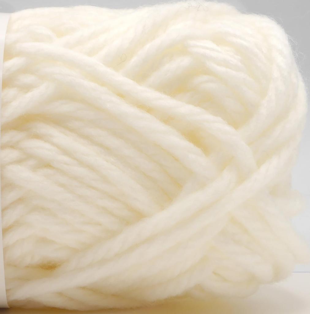 Hamanaka Acrylic Yarn, Jambony, Extra Thick, Color 31, White, 50g, Approximately 30m, Pack of 5, 3307 Set