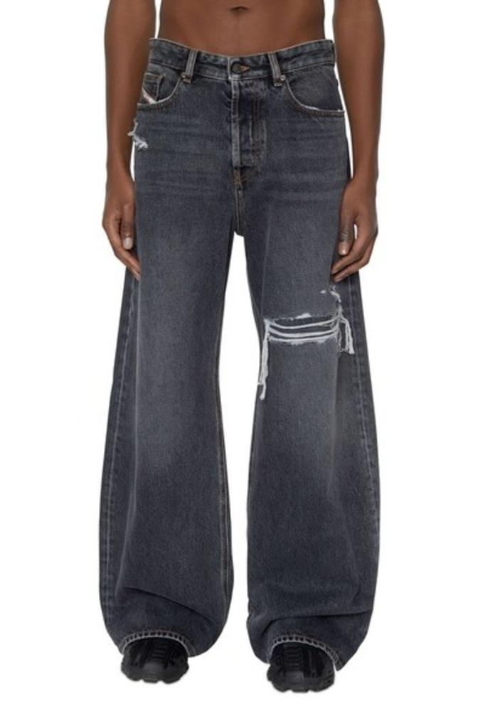 Denim Loose 02 [Diesel] Men's Pants, Fit, Straight, A06371007F6, 26inch, Black,
