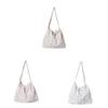 Canvas Drawstring Ruched Floral Tote Bag With Magnetic Closure For Casual Daily Use