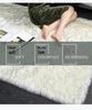 Nordic Style Plush Living Room Carpet - Cute Full Coverage Imitation Wool Rug for Bedroom & Sofa Area.
