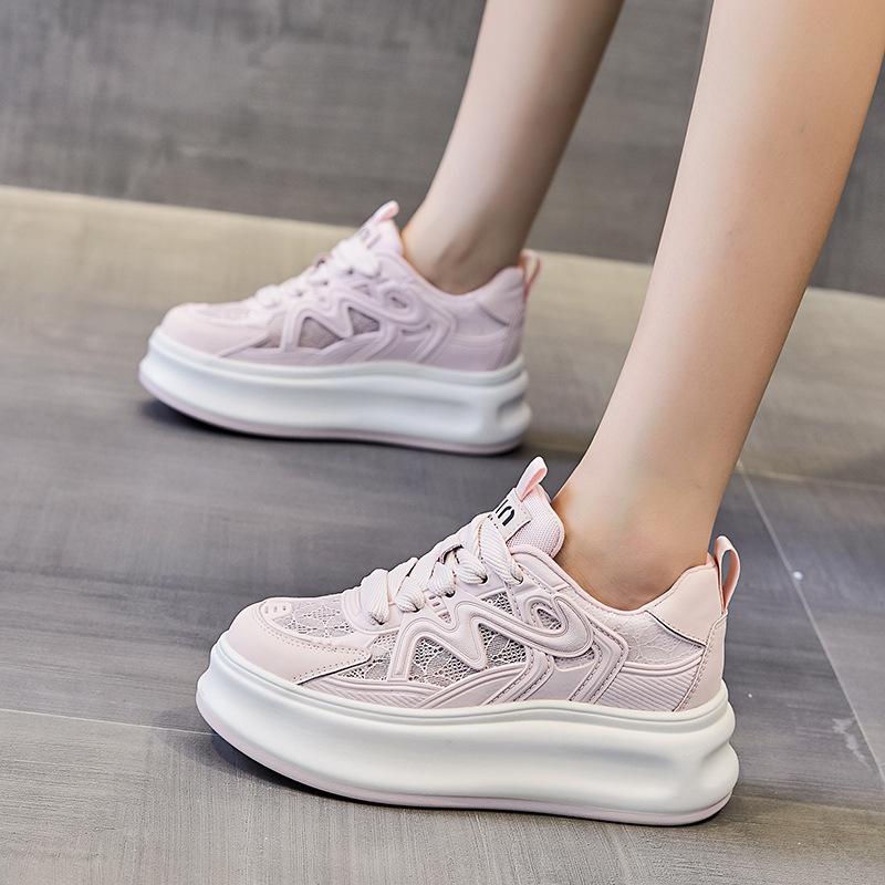 Children's Summer Thick-soled Breathable Mesh Shoes New Casual Sports Shoes In Spring