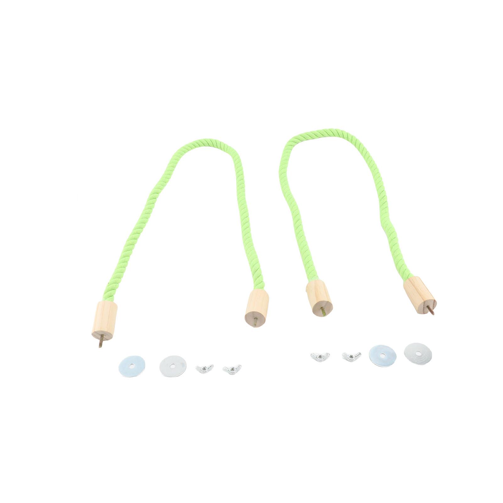 Bird Cage Standing Climbing Rope Green Color Multifunctional Parakeet Swing Perch Bird Cage Cotton Rope