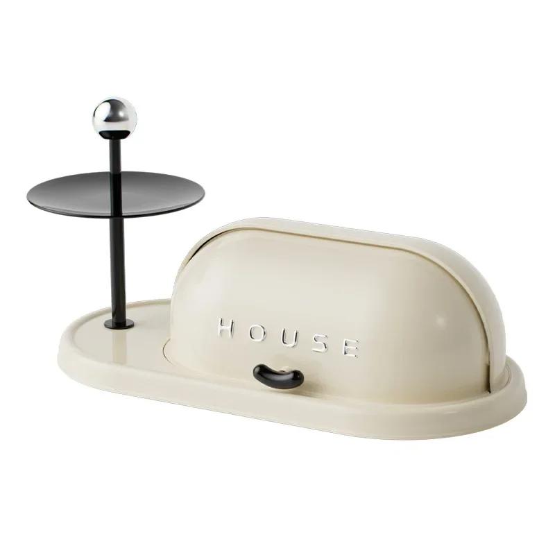 Entrance Storage Box Household Desktop Sundries Storage Rack Ornament Key Organizer Dust-proof Flip Finishing Rack