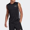 Adidas Tank Tops Men's Black Crew Neck Moderate Straight Fit DT3047