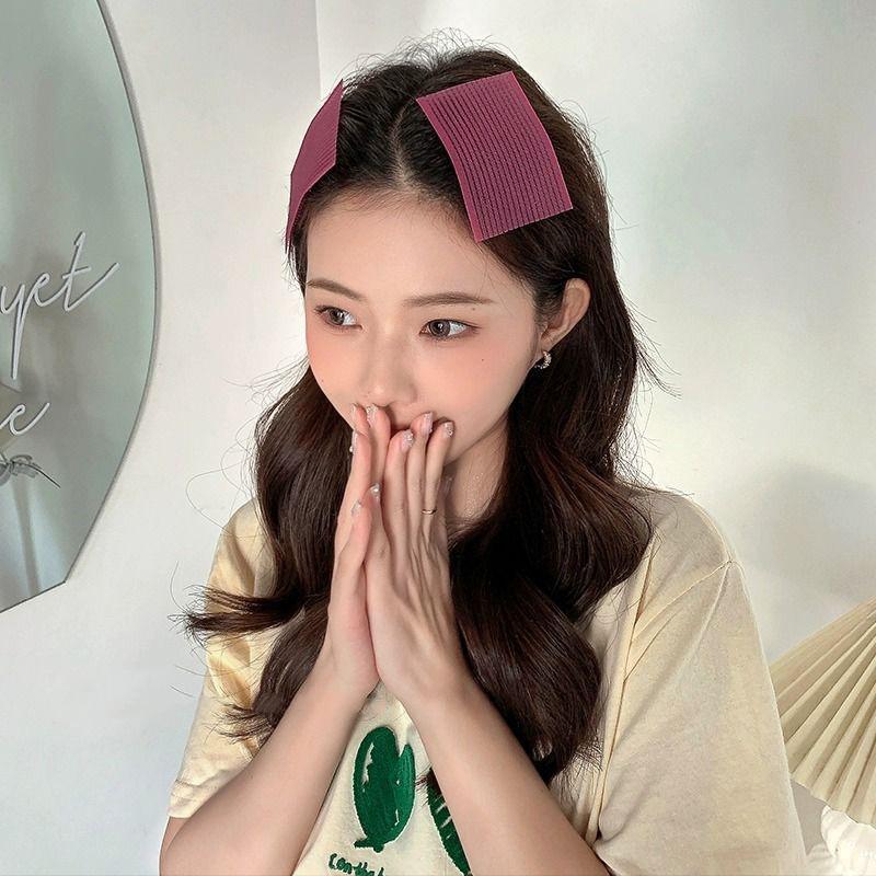 10Pcs Solid Color Bangs Magic Paste Posts Hair Sticker Clip Women Wash Face Makeup Patch Hair Accessories Styling Tools