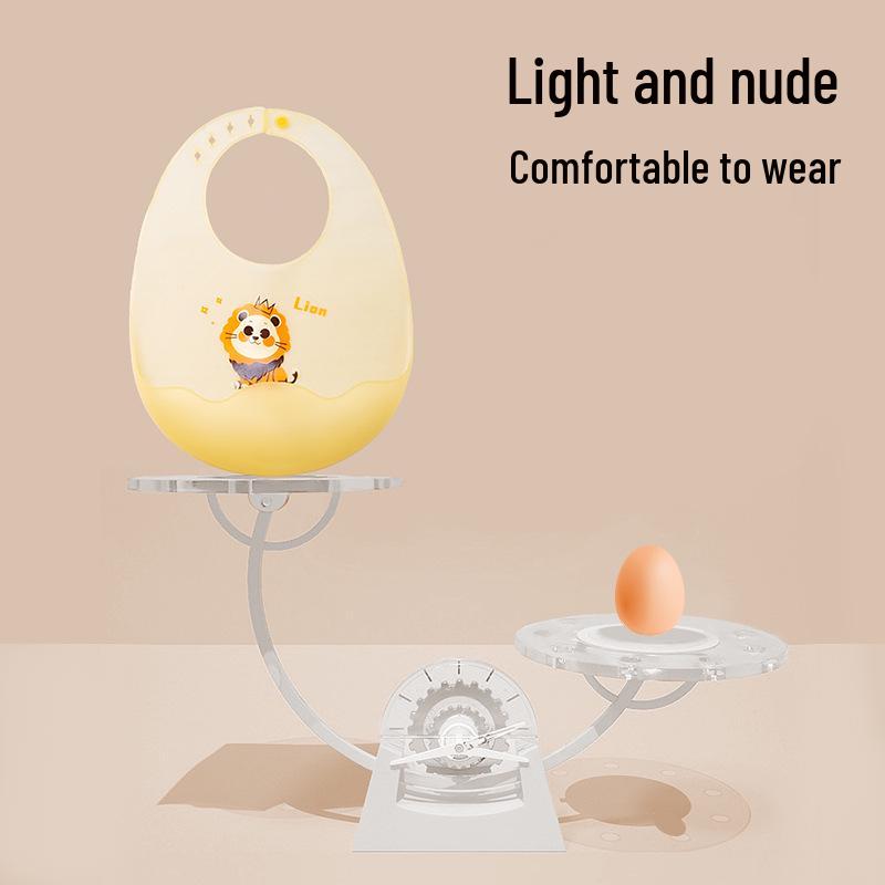 Ultra-Thin Waterproof Silicone Bib for Babies - Soft and Durable Drool and Food Catcher