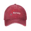 Map Flag Of Norway Hoodie Baseball Cap Streetwear Snap Back Hat Sailor Cap for Unisex Custom Hat FeUnisex Unisexs