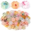 10pcs Flower Acrylic Beads Colorful Four Petal Flower Loose Spacer Bead For Jewelry Making DIY Bracelet Necklace Phone Key Chain