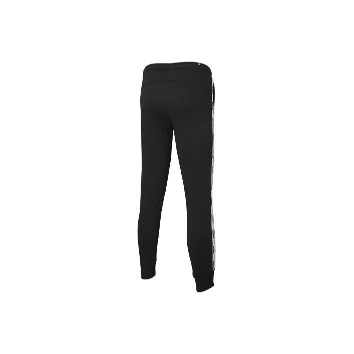 Puma Logo Drawstring Mid-Waist Joggers Men Bottoms Black 587003-01