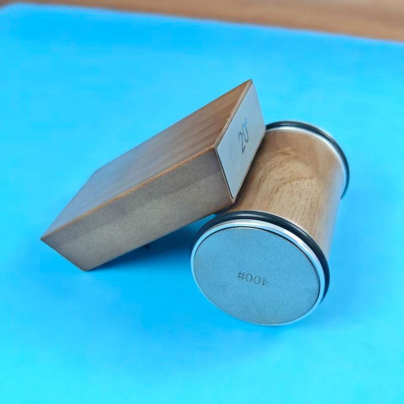Rolling Knife Sharpener Magnetic Knife Holder Diamond Sharpening Stone with 15 and 20 Degrees Angle Roller Kitchen Accessory set