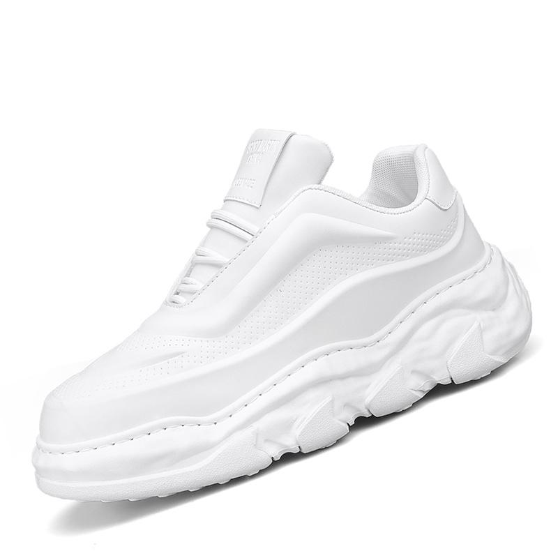 

Fashion2024 Мужская обувь на платформе Кроссовки повседневная мужская обувь теннисные туфли Роскошные кроссовки Кроссовки для бега Дышащая обувь модная обувь для бега для мужчин 44 белый