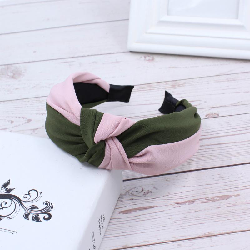 Fabric headband female Yiwu headdress jewelry autumn and winter feeling wide edge versatile high skull top headband hairpin